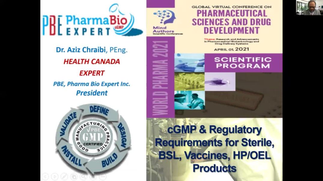 cGMP compliance design of Sterile Vaccine Biotechnology | Aziz Chraibi