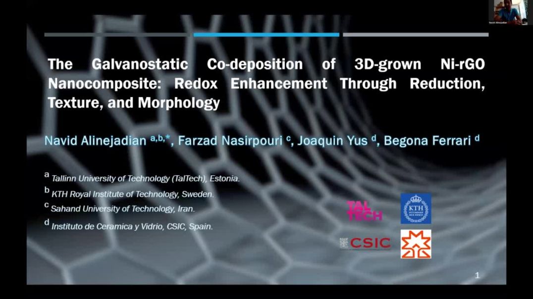 ⁣The galvanostatic co-deposition of 3D-grown Ni-rGO nanocomposite | Navid Alinejadian