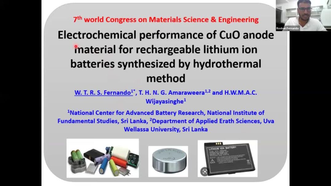 Electrochemical performance of CuO anode material | FERNANDO