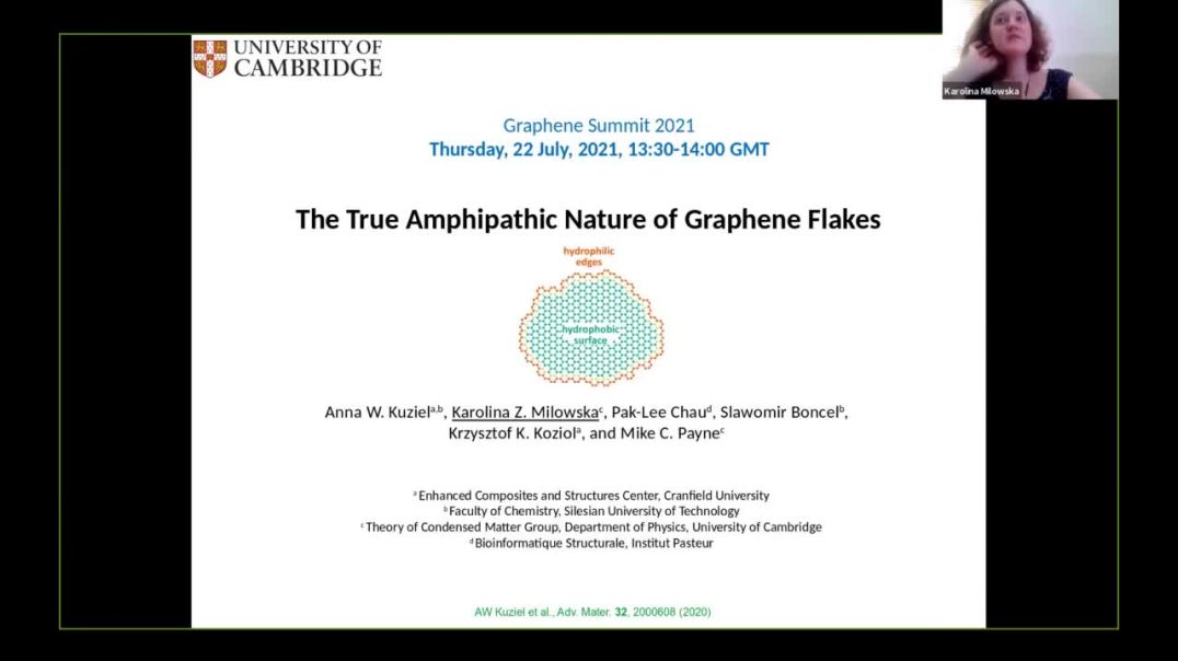 ⁣The True Amphipathic Nature of Pristine Graphene Flakes | Karolina Z