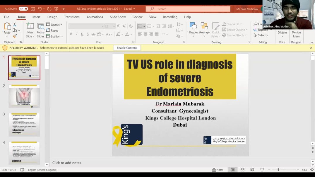 Transvaginal ultrasound role in screening for severe endometriosis | Marlin Mubarak