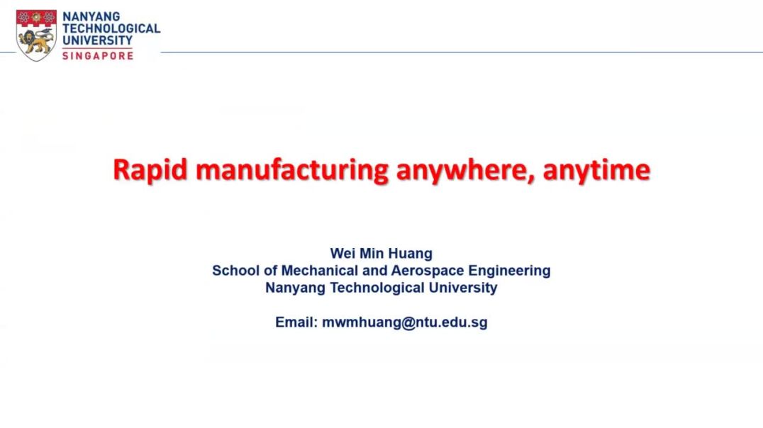 Rapid manufacturing anywhere, anytime | WM Huang