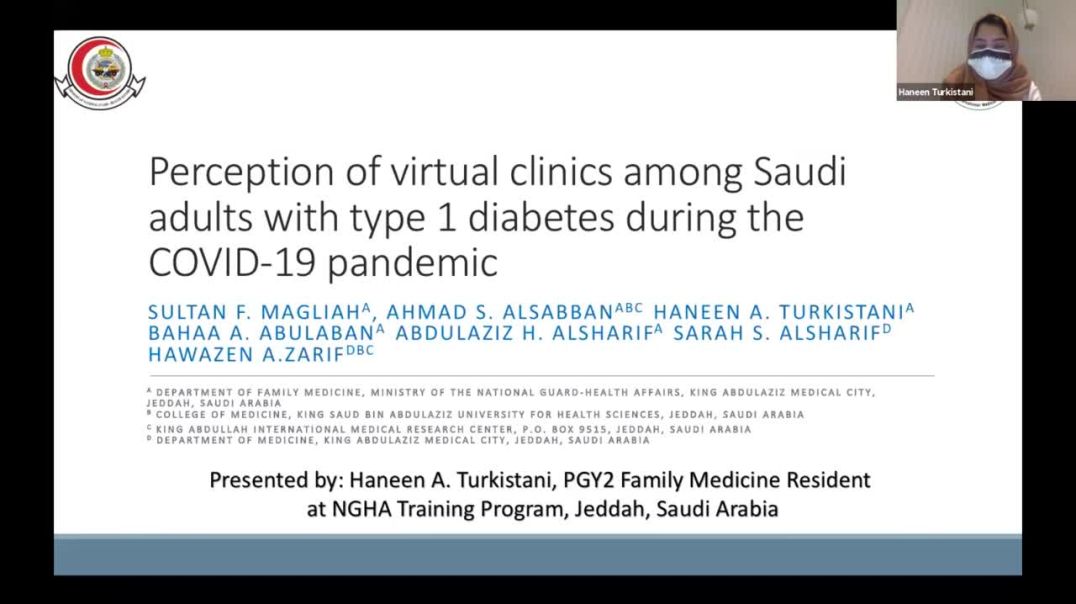⁣Perception of virtual clinics among Saudi adults with type 1 diabetes | Haneen